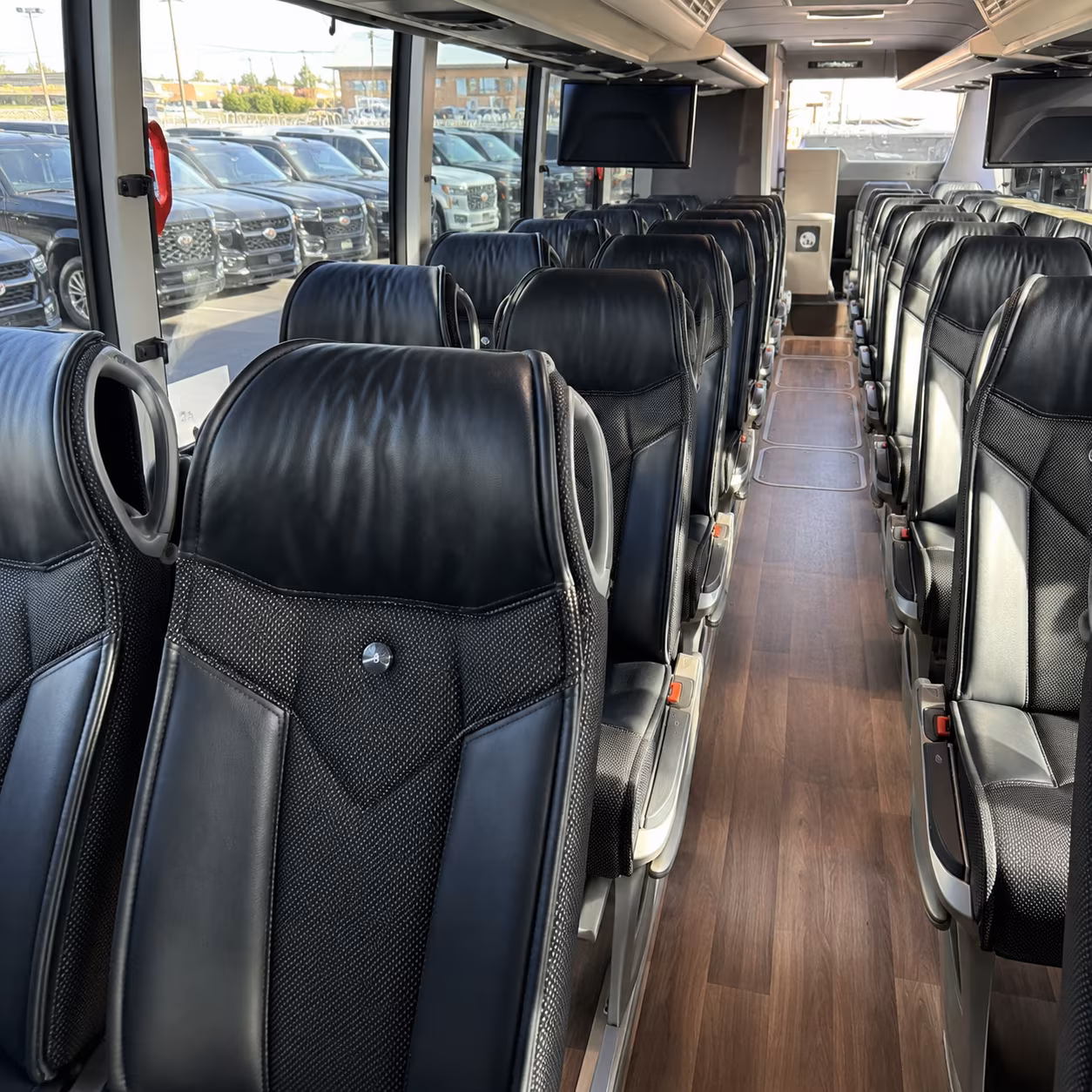 pueblo charter bus rental inside