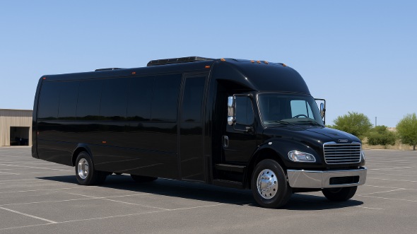 Exterior of Charter Bus Company Farmington's 20 Passenger Mini bus in Farmington