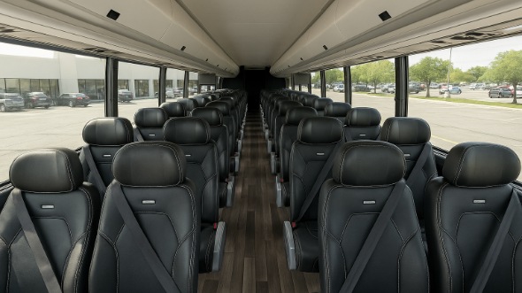 Interior of Charter Bus Company Farmington's 20 Passenger Mini bus in Farmington
