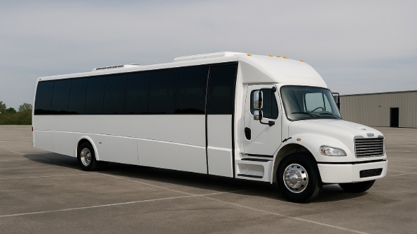 Exterior of Charter Bus Company Farmington's 28 Passenger Mini bus in Farmington