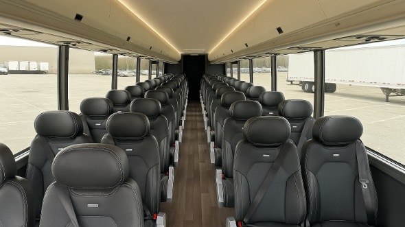 Interior of Charter Bus Company Farmington's 28 Passenger Mini bus in Farmington