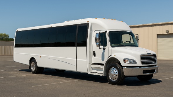 Exterior of Charter Bus Company Farmington's 30 Passenger Minibus in Farmington