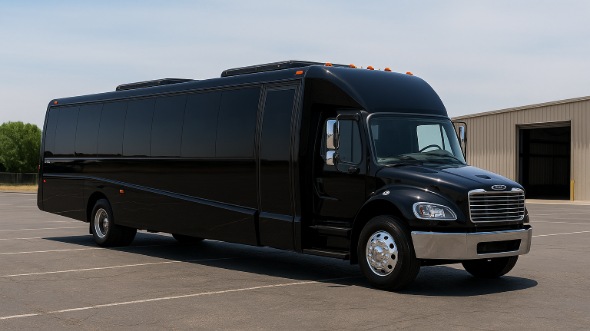 Exterior of Charter Bus Company Farmington's 35 Passenger Minibus in Farmington