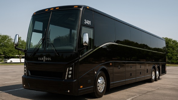 Exterior of Charter Bus Company Farmington's 55 Passenger Charter Bus in Farmington