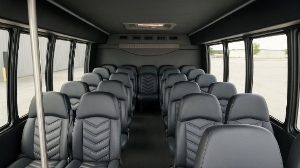 farmington 18 passenger minibus interior