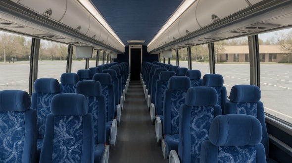 farmington 54 passenger charter bus inside