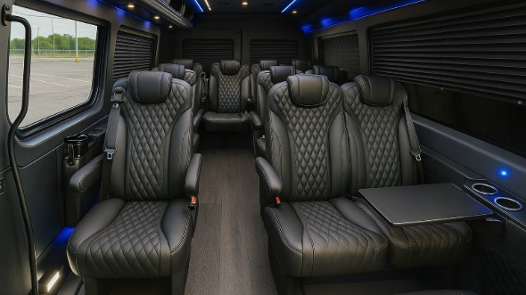 farmington sprinter van with driver inside